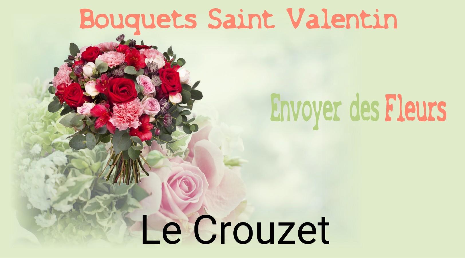 Roses de Saint-Valentin livrées à Le Crouzet